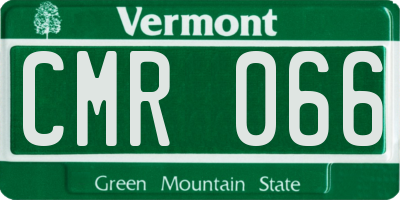 VT license plate CMR066