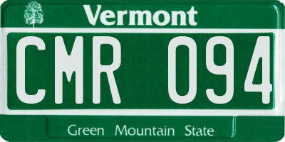 VT license plate CMR094