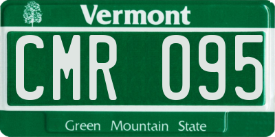 VT license plate CMR095