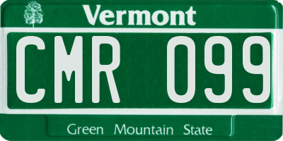 VT license plate CMR099