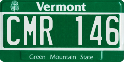 VT license plate CMR146
