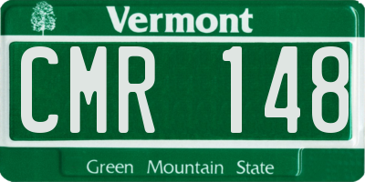 VT license plate CMR148