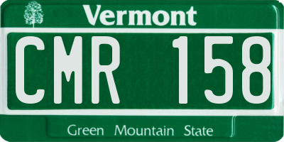 VT license plate CMR158