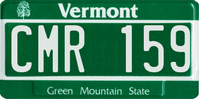 VT license plate CMR159