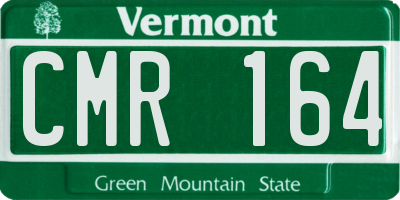 VT license plate CMR164