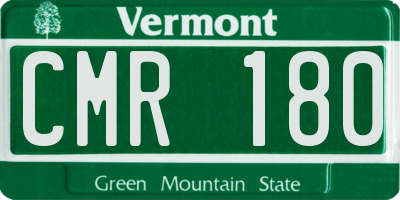 VT license plate CMR180