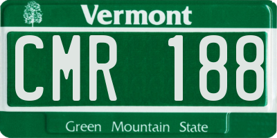 VT license plate CMR188