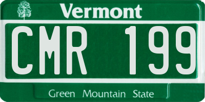 VT license plate CMR199