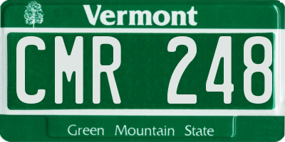 VT license plate CMR248