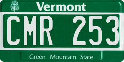 VT license plate CMR253