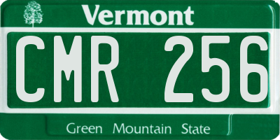 VT license plate CMR256