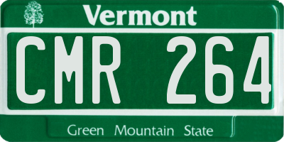 VT license plate CMR264