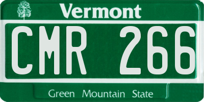 VT license plate CMR266