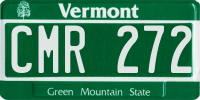 VT license plate CMR272