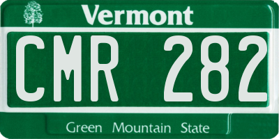 VT license plate CMR282