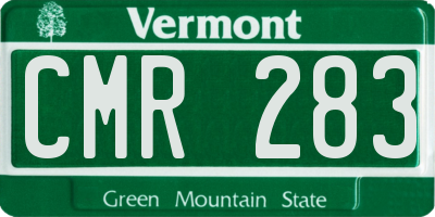 VT license plate CMR283