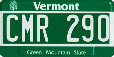 VT license plate CMR290