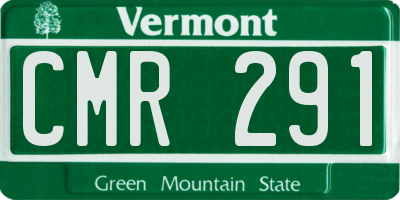 VT license plate CMR291