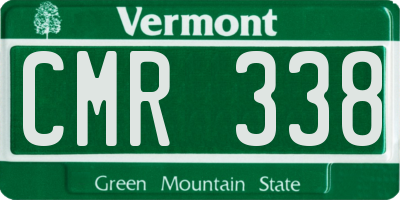 VT license plate CMR338