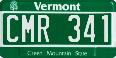 VT license plate CMR341