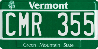 VT license plate CMR355