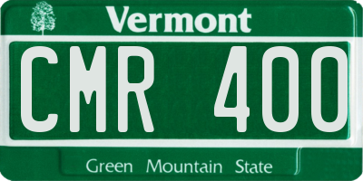 VT license plate CMR400