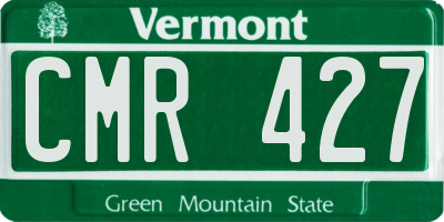 VT license plate CMR427