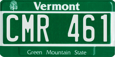 VT license plate CMR461