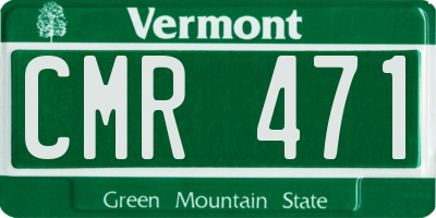 VT license plate CMR471