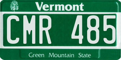 VT license plate CMR485