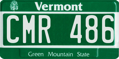 VT license plate CMR486