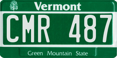 VT license plate CMR487