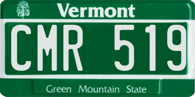 VT license plate CMR519