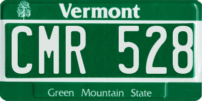 VT license plate CMR528