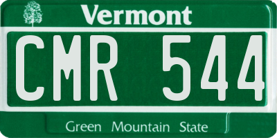 VT license plate CMR544