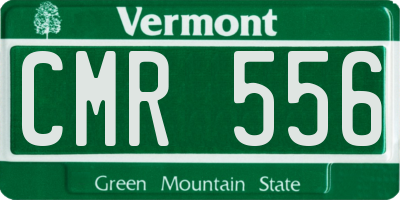 VT license plate CMR556