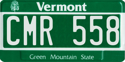VT license plate CMR558