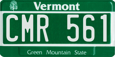 VT license plate CMR561