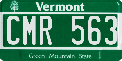 VT license plate CMR563