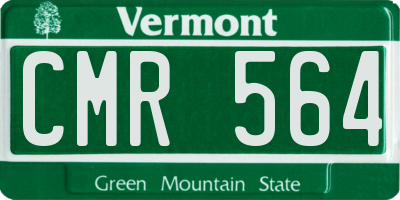 VT license plate CMR564
