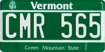 VT license plate CMR565