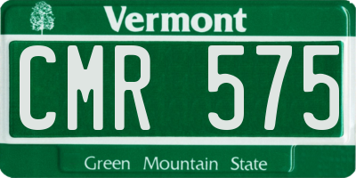 VT license plate CMR575