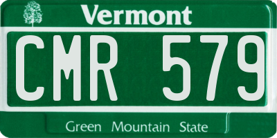 VT license plate CMR579