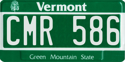 VT license plate CMR586