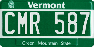 VT license plate CMR587