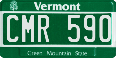 VT license plate CMR590