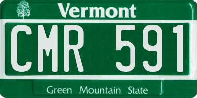 VT license plate CMR591
