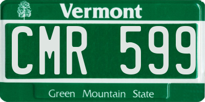 VT license plate CMR599