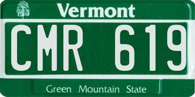 VT license plate CMR619