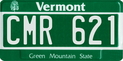 VT license plate CMR621